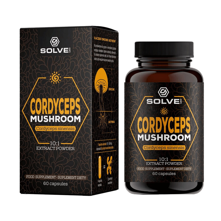 Solve Labs Champignon Cordyceps, 60 gélules