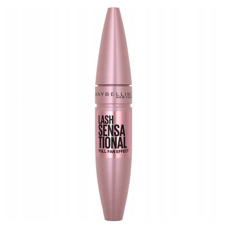 Maybelline Lash Sensational Full Fan Effect, Rimel, îngroșare, negru intens, 9.5 ml