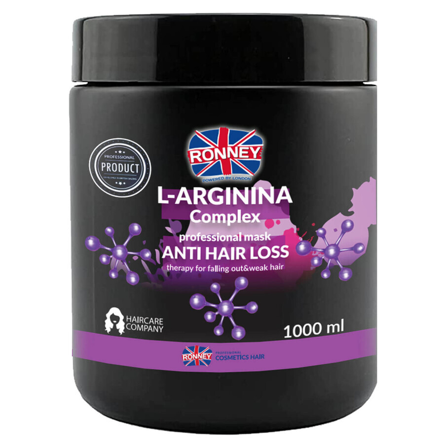 Ronney L-Arginine Complex, mască pentru căderea părului, 1000 ml