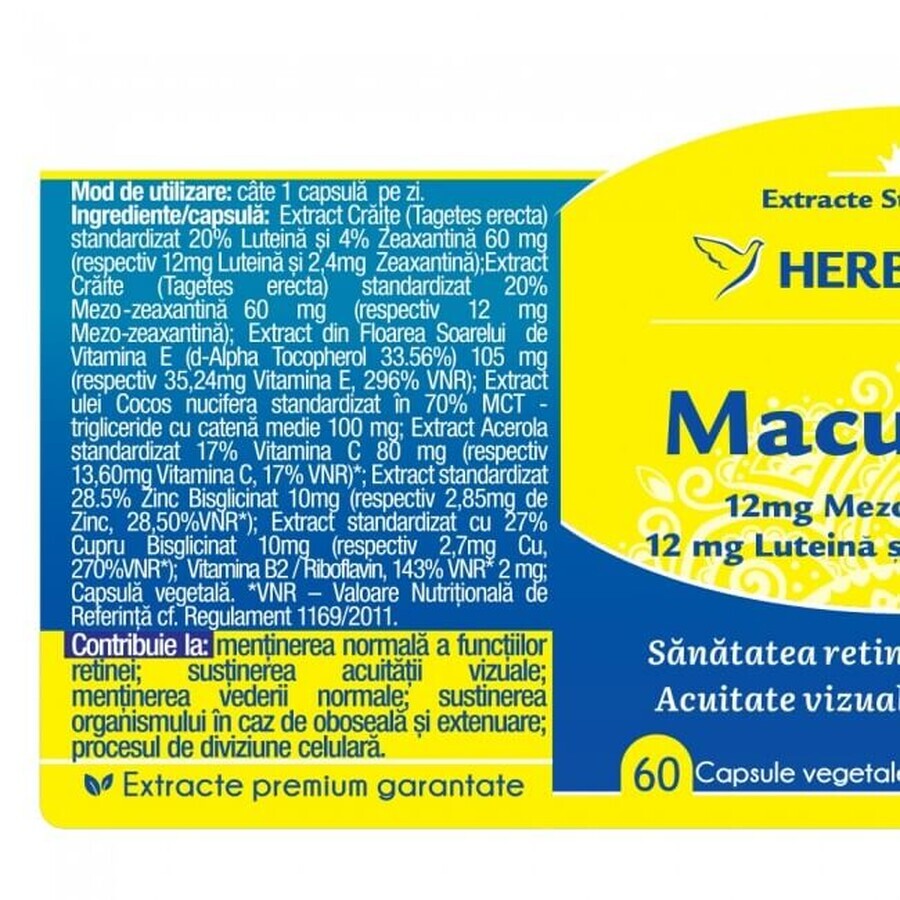 Herbagetica Macuretin x 60cps