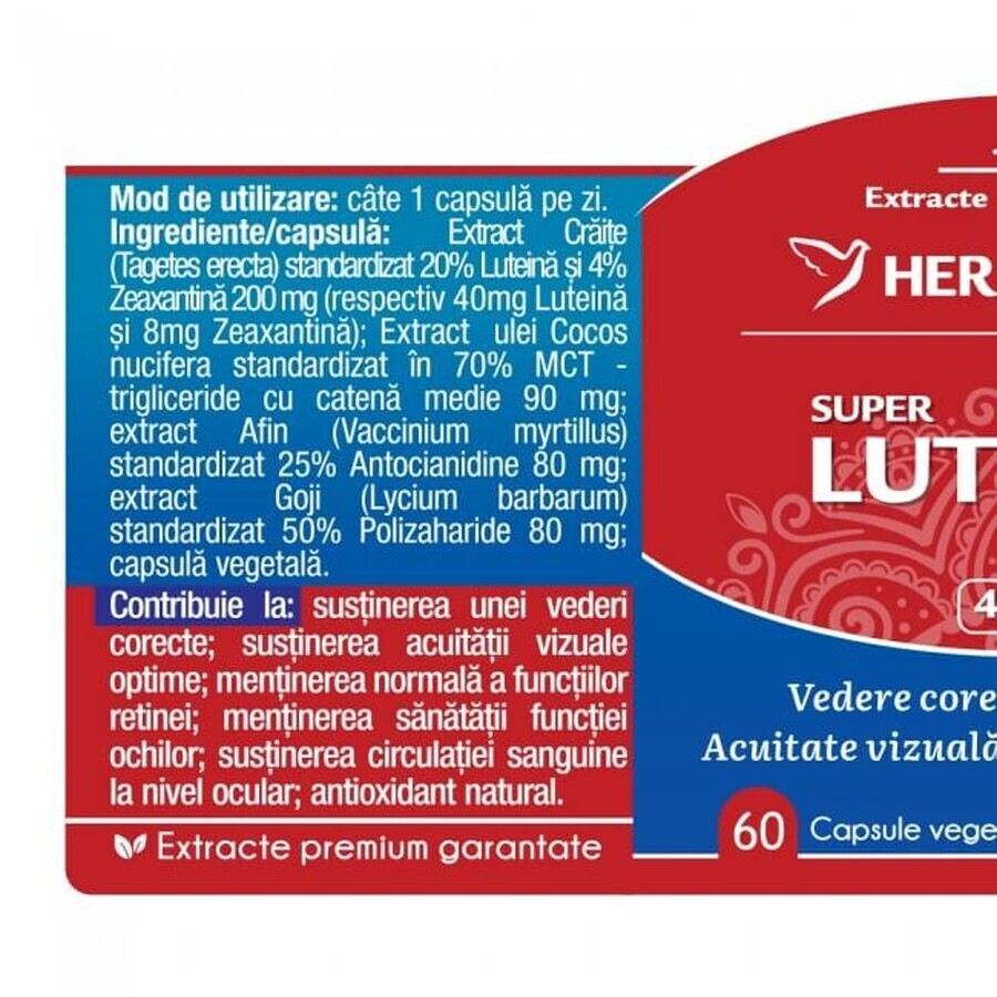 Herbagetica Super Luteina Zeaxantina x 60cps