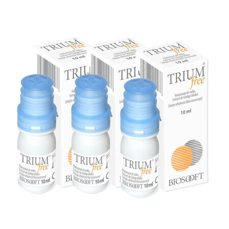 Trium free picături, 3х10 ml, Biosooft Italia
