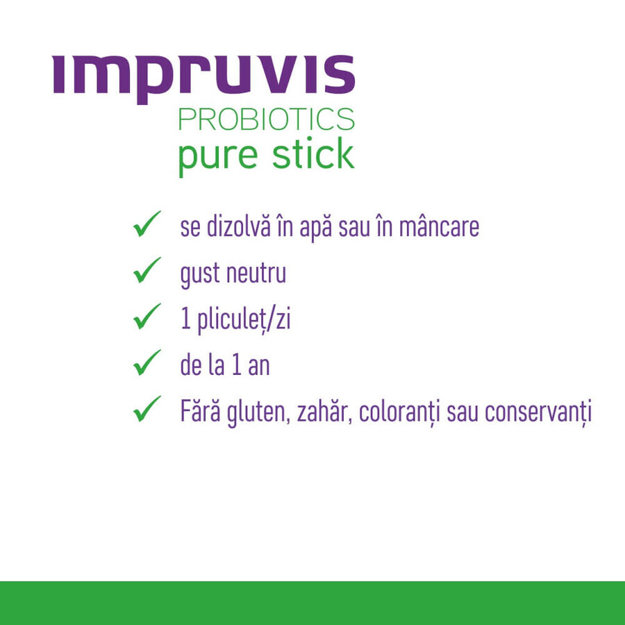 Probiotics Pure Stick, 10 plicuri, Impruvis