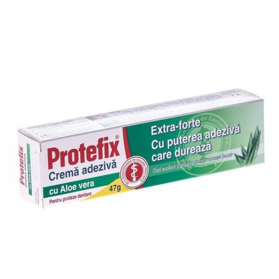 Protefix Extra-Forte cremă adezivă cu Aloe Vera, 47 g, Queisser Pharma recenzii