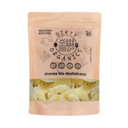 Bio getrocknete Ananas, 150 g, Dirty Organics