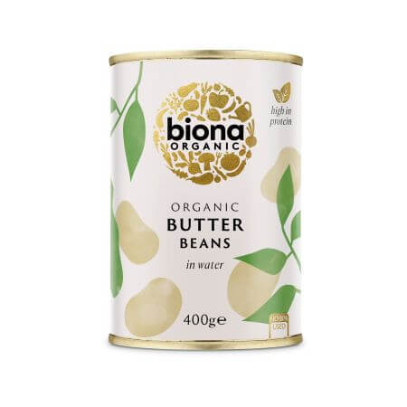 Fagioli bianchi biologici in scatola Uriasa, 400 g, Biona