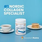 Pulbere de colagen hidrolizat tip 1 si 3 Marine Fish 10.000 mg, 300 g, Swedish Nutra