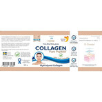 Pulbere de colagen hidrolizat tip 1 si 3 Marine Fish 10.000 mg, 300 g, Swedish Nutra