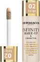 Dermacol Infinity fond de ten &amp; corector 02 Beige, 20 ml