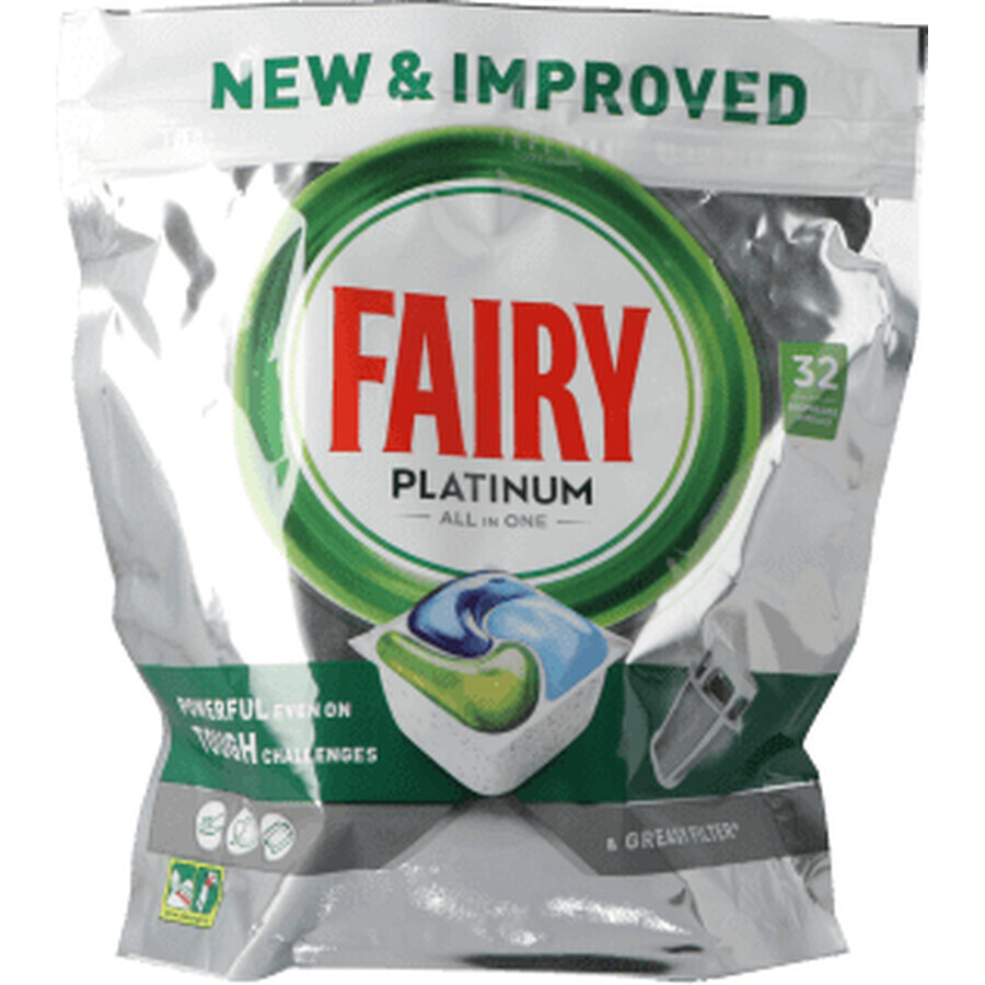 FAIRY Detergent pentru mașina de spălat vase platinum, 32 buc