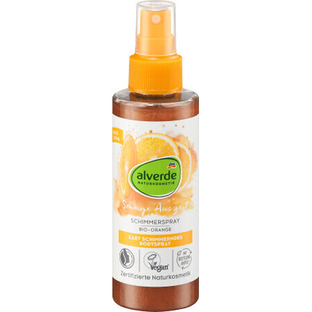 Alverde Naturkosmetik Spray de corp strălucitor, 150 ml