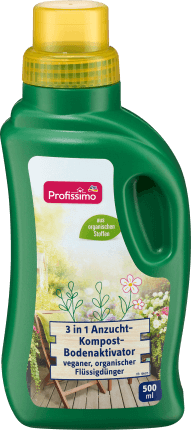 Profissimo Îngrășământ lichid 3în1 activator de sol pentru compost de cultură, 500 ml