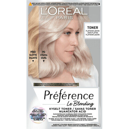 Loreal Paris PRÉFÉRENCE Platinum Ice tinte para el cabello ácido semipermanente, 1 ud