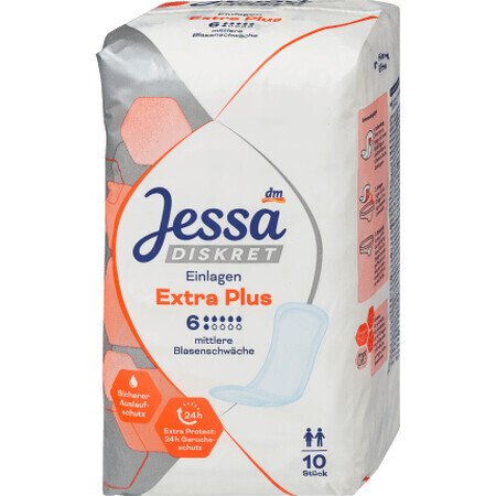 Jessa DISKRET Absorbante pentru incontinență Extra Plus, 10 buc