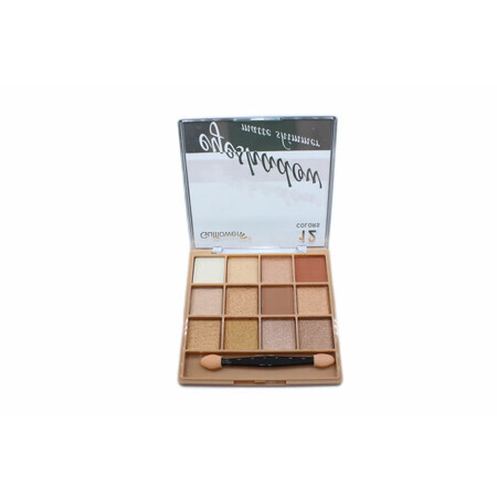 Paleta farduri de ochi, Gulflower, Eyeshadow Matte Shimmer, 12 culori, 02