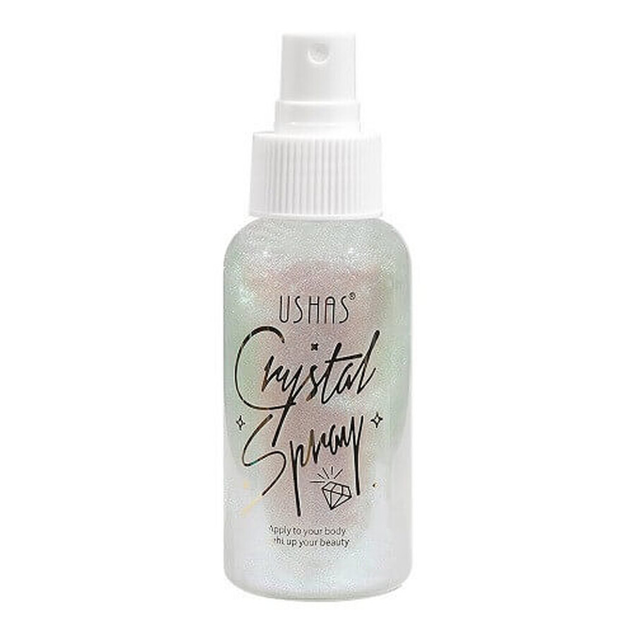 Spray iluminator de corp, Ushas, Crystal, 03, 80 ml