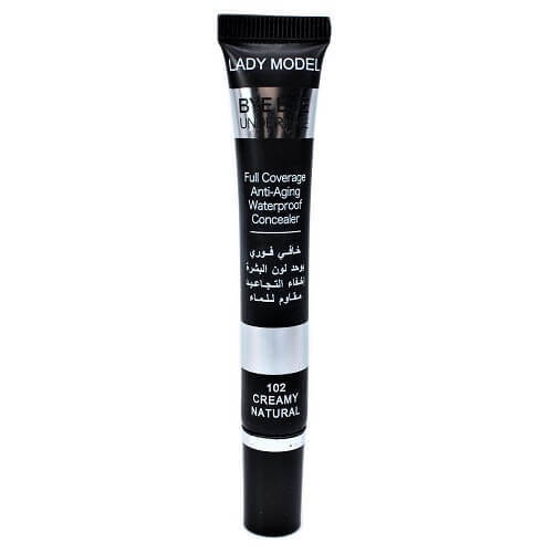 Corector acoperire mare, Lady Model, Bye Under Eye Waterproof, 102 Creamy Natural, 20 ml