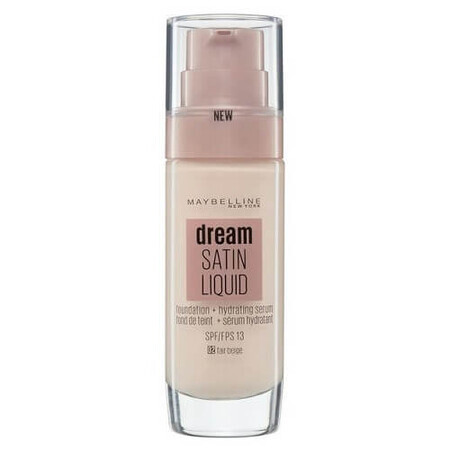 Fond de ten, Maybelline, Dream Satin, 02 Fair Beige, 30 ml