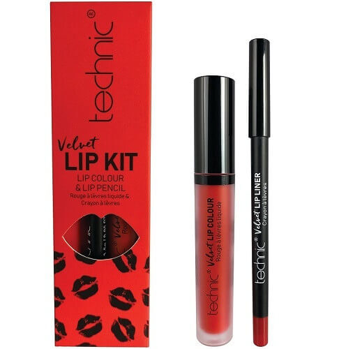 Set ruj si creion de buze, Technic, Velvet Lip Kit, Louby Lou