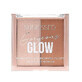 Paleta iluminator si bronzer, Sunkissed, Gorgeous Glow, Highlighter &amp; Bronzing Palette, 2 culori