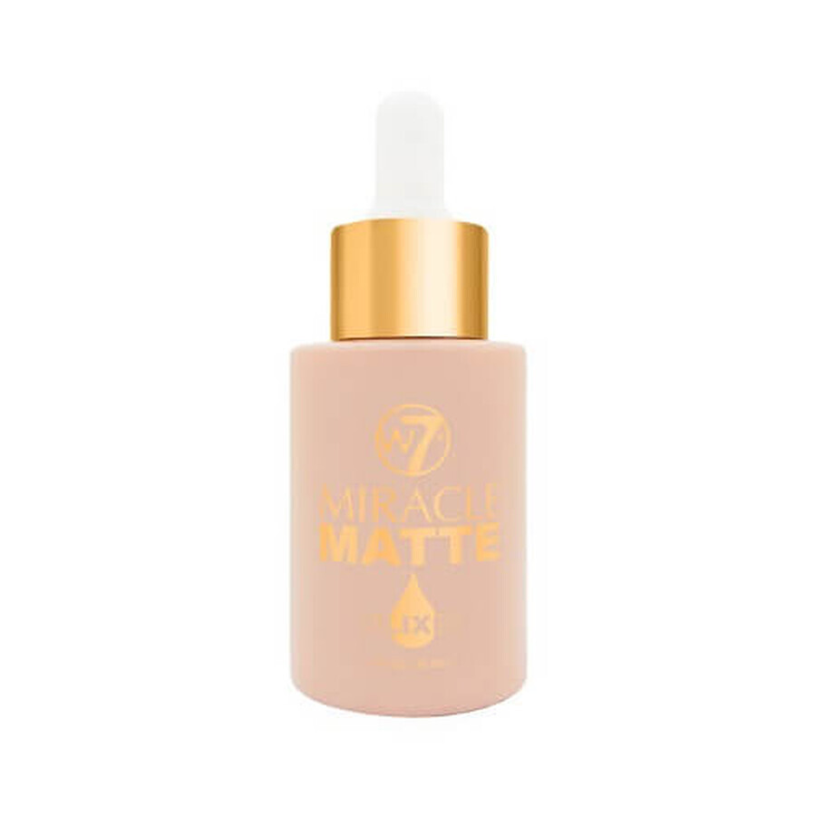 Baza de Machiaj Elixir pentru fata, W7, Miracle Matte Elixir, 30 ml