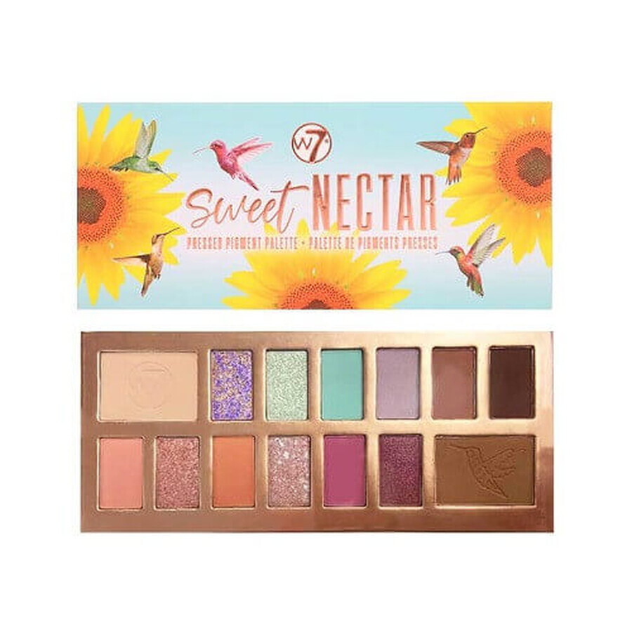 Paleta farduri, W7, Sweet Nectar, 14 nuante