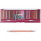 Paleta machiaj buze, Sunkissed, Ultimate Pout, 12 rujuri, creion si pensula aplicare