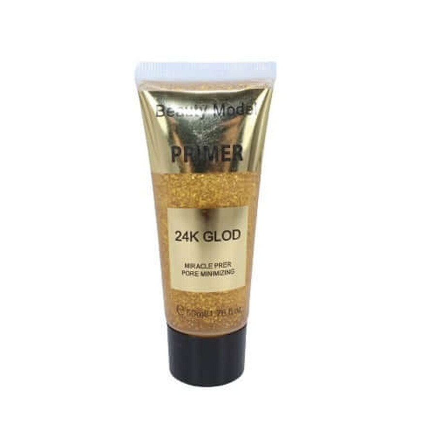 Primer machiaj pentru pori, Beauty Model, 24K Gold, Particule de aur, Stralucitor, 50 ml