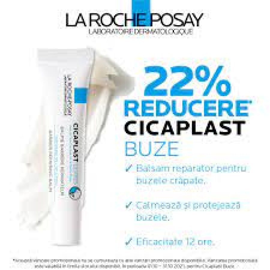 La Roche-Posay  Cicaplast balsam reparator pentru buze cu efect de barieră 7.5 ml