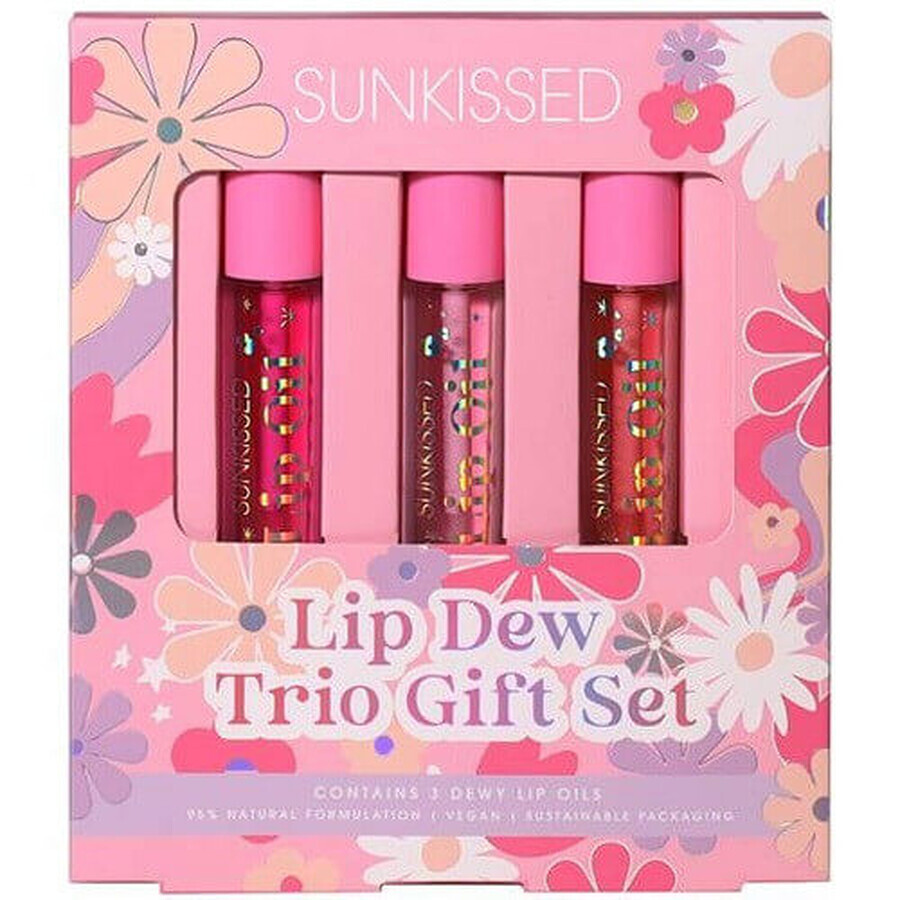 Set di oli per labbra, Sunkissed, Trio di oli per labbra da regalare, 3 pezzi