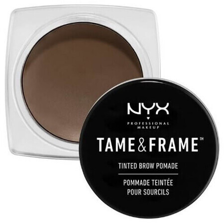 Gel Sprancene, Pomata, NYX Professional Makeup, Pomata per sopracciglia colorata Tame &amp; Frame, impermeabile, 03 Brunette, 5 g