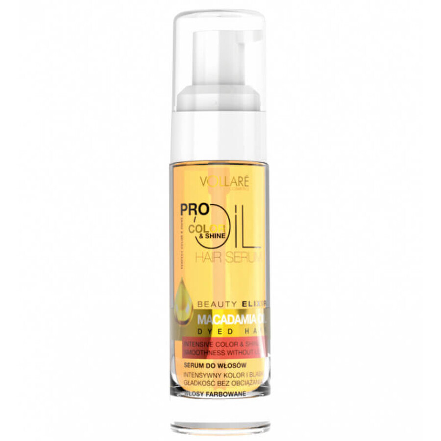 Ulei de par Vollare Pro Color & Shine, Macadamia Oil, 30 ml