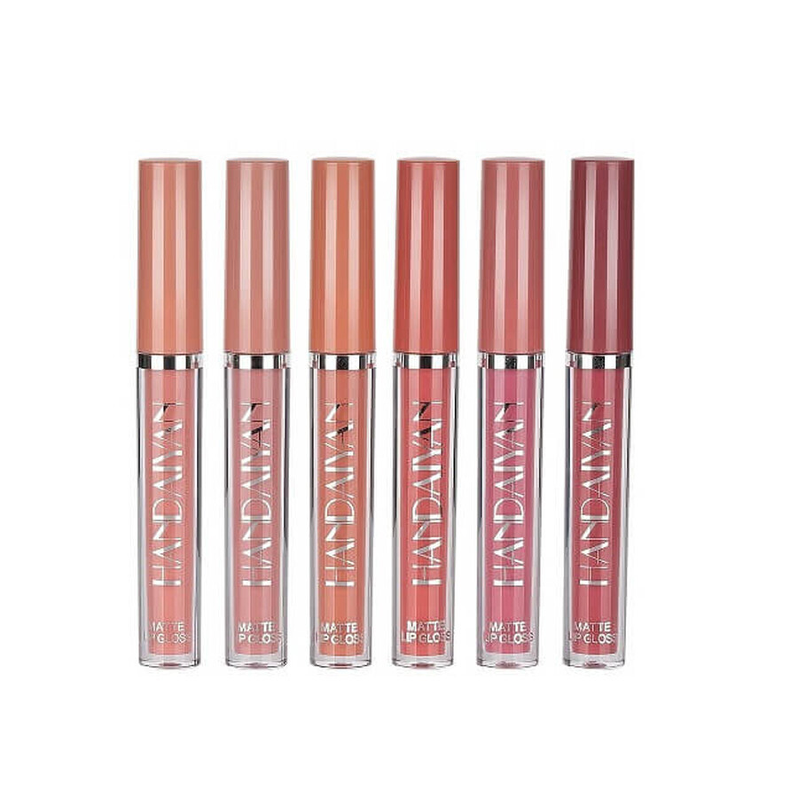 Set rujuri de buze, Handaiyan, Matte Liquid Lipstick, 6 , B