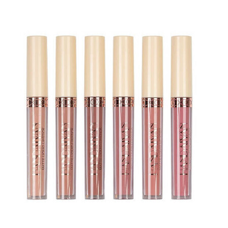 Set rujuri de buze, Handaiyan, Rose Matte Liquid Lipstick, 6 , B