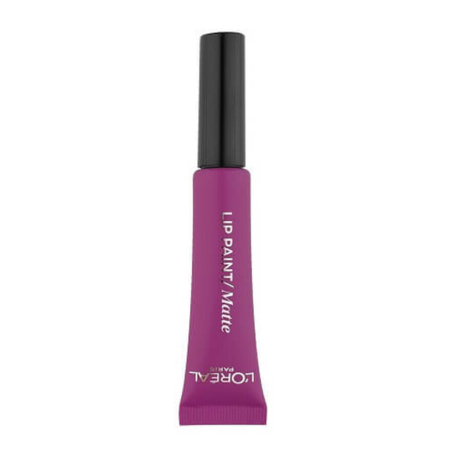 Ruj de buze lichid, Loreal, Lip Paint Matte, 207 Wuthering Purple