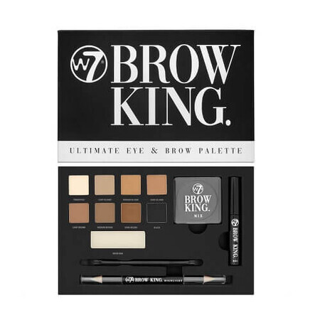 Kit sprancene, W7, Brow King Ultimate