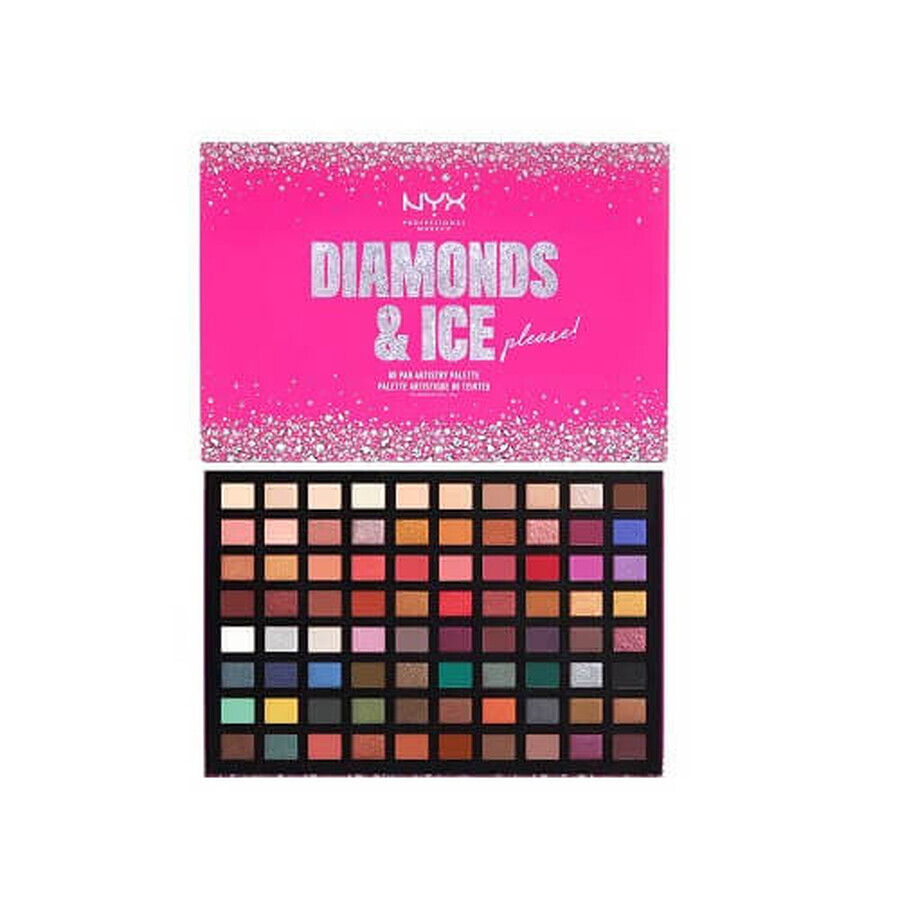 Paleta de farduri, NYX, Diamonds Ice, 80 culori