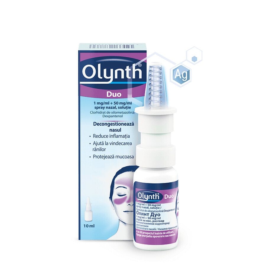 Olynth Duo, 1 mg/ml+50 mg/ml spray nasal, solution, 10 ml, Johnson & Johnson