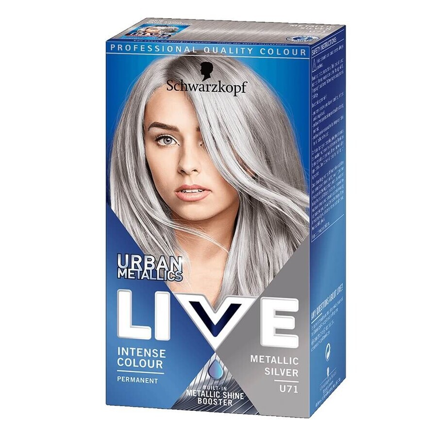 Schwarzkopf Live Urban Metallic Wax Colour U71 Metallic Zilver