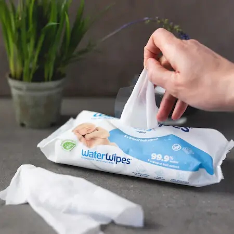 Șervețele umede biodegradabile pentru bebeluși, 9 x 60 bucăți, WaterWipes