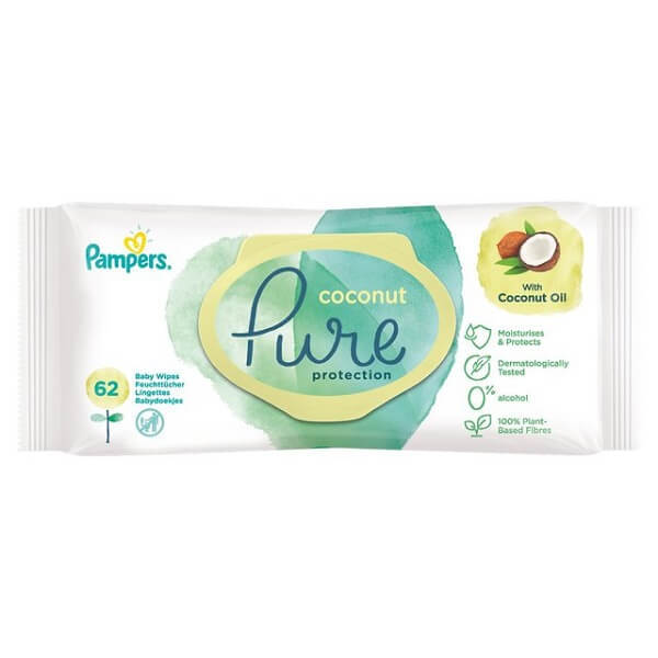 Servetele umede Coconut Pure, 42 bucati, Pampers