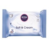 Servetele umede pentru bebelusi Soft &amp; Cream, 63 bucati, Nivea