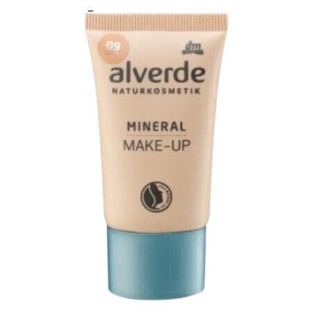 Fond de teint minéral Alverde, Sand 09, 30 ml