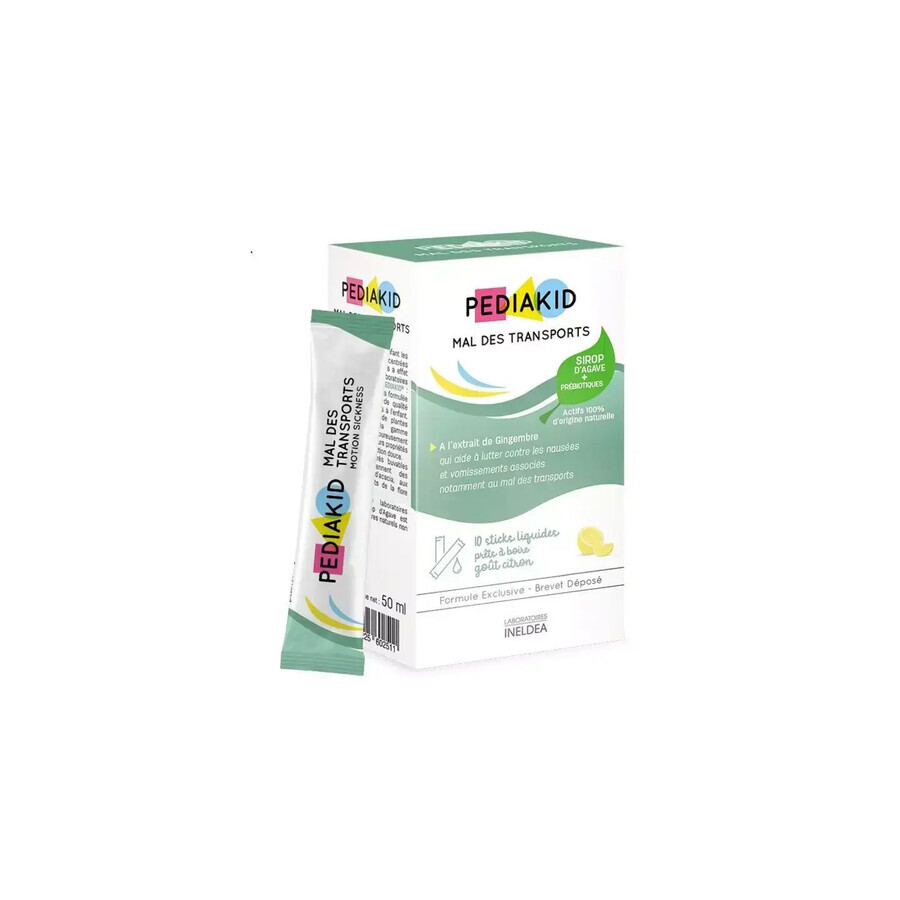 Sirop Mal des transports, Mal des transports, 10 sachets x 5ml, Pediakid