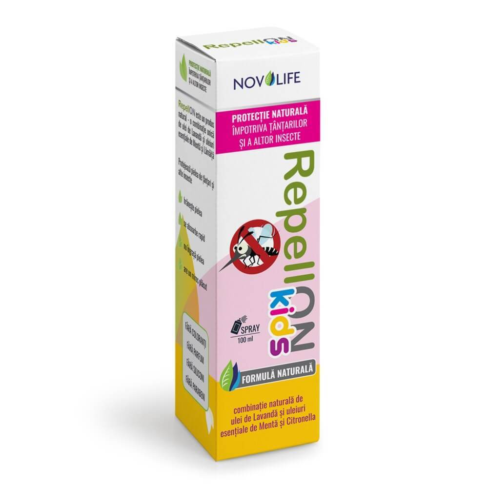 Spray anti tantari pentru copii RepellOn, 100 ml, Novolife Frumusete si ingrijire
