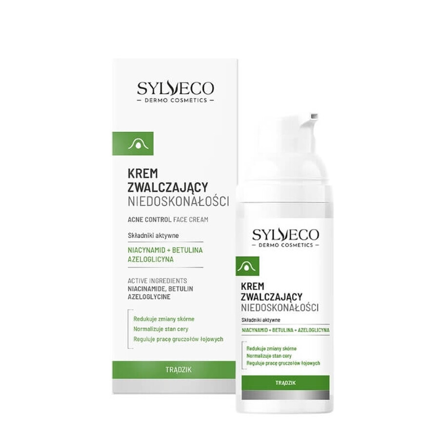 Sylveco Dermo Acne Cream Combaterea imperfecțiunilor, 50 ml