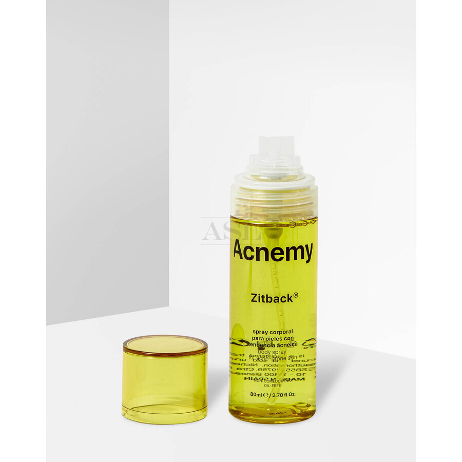 Spray pentru corp pentru pielea predispusa la acnee, ZITBACK, 80ml, Acnemy