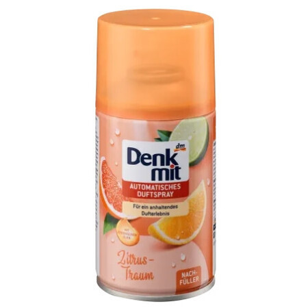 Denkmit, Recambio Citrus Dream, Aerosol automático con fragancia, 250 ml