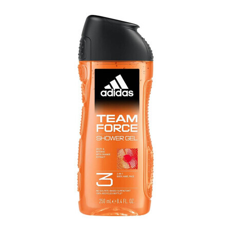 Adidas Team Force douchegel voor mannen, 250ml