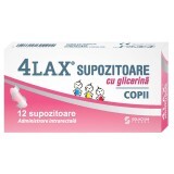 Supozitoare cu glicerina pentru copii 4Lax, 12 bucati, Solacium Pharma